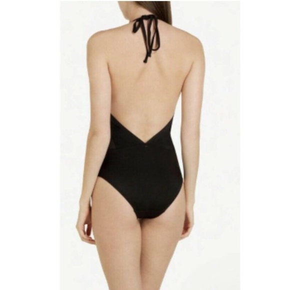 NWT TED BAKER Mech Mesh Panel 1-PC Swimsuit Black - Picture 2 of 4